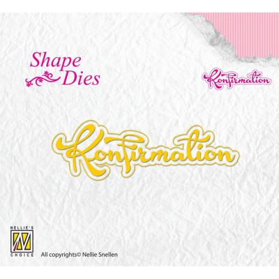 Nellie's Choice • shape die tekst konfirmation