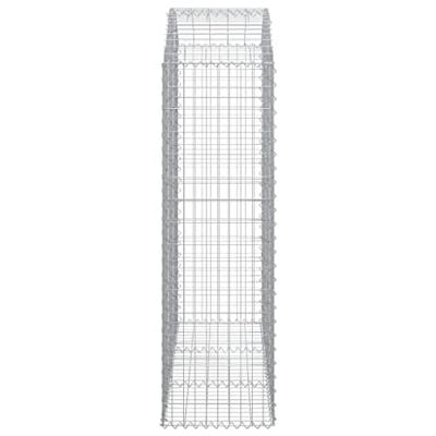 Schanskorf gewelfd 150x50x160/180 cm gegalvaniseerd ijzer