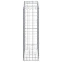 Schanskorf gewelfd 150x50x160/180 cm gegalvaniseerd ijzer - thumbnail