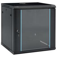 VidaXL Netwerkkast voor aan de muur 12u 19" ip20 600x600x640 mm - thumbnail