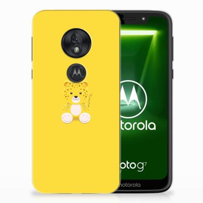 Motorola Moto G7 Play Telefoonhoesje met Naam Baby Leopard Motorola Moto G7 Play Telefoonhoesje met Naam Baby Leopard