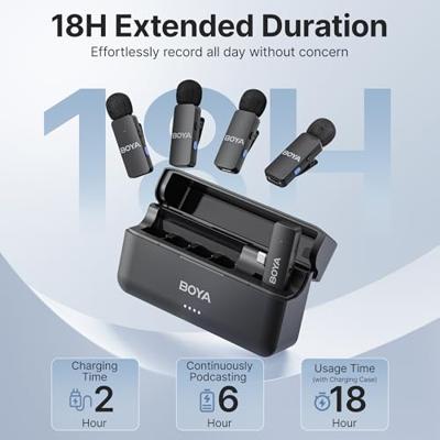 Boya BY-V4U microfoon-systeem (4 microfoons) met USB-C plug - thumbnail