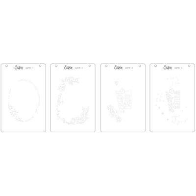 Sizzix • layered stencils a6 winter wishes nr.3 4pcs