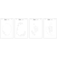 Sizzix • layered stencils a6 winter wishes nr.3 4pcs - thumbnail