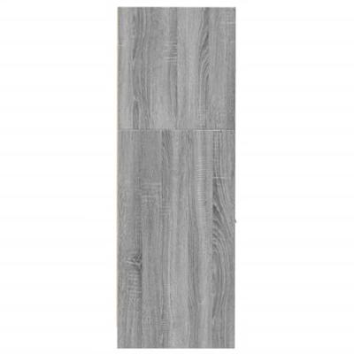 Apothekerskast 30x41x118 cm bewerkt hout grijs sonoma eiken - thumbnail
