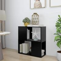 VidaXL Boekenkast 60x24x63 cm bewerkt hout zwart - thumbnail