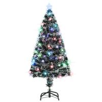 Kerstboom met LED en standaard 120 cm glasvezel - thumbnail