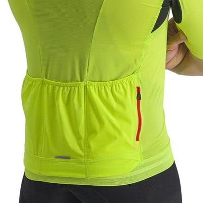 Castelli Superleggera 3 korte mouw fietsshirt groen/geel heren L Castelli Superleggera 3 korte mouw fietsshirt groen/geel heren L