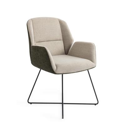 Jesper Home Eetkamerstoel 'Myoko' Cross Black, kleur Popeye