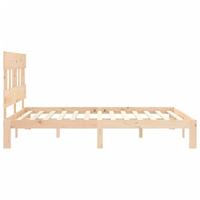 Bedframe zonder matras massief grenenhout 160x200 cm - thumbnail