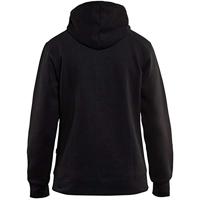 Blåkläder Dames hoodie met rits 33951048 | Zwart | Maat XXL - 7330509542965 - thumbnail