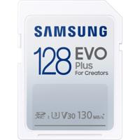 Samsung EVO Plus 128GB SDXC SD-Kaart Wit - thumbnail
