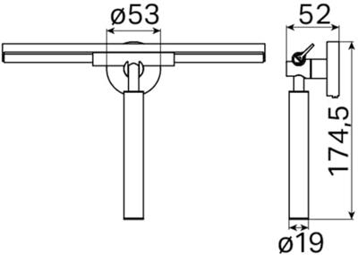 Douchewisser Haceka Kosmos Met Haak Geborsteld Goud Haceka Douchewisser Haceka Kosmos Met Haak Geborsteld Goud Haceka