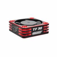 Team Corally - Ultra High Speed Cooling Fan TF-30 w/BEC connector - 30mm - Color Black - Red - thumbnail