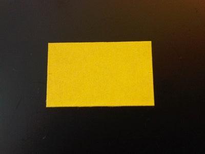 Etiket 2616 rechthoek geel afneembaar