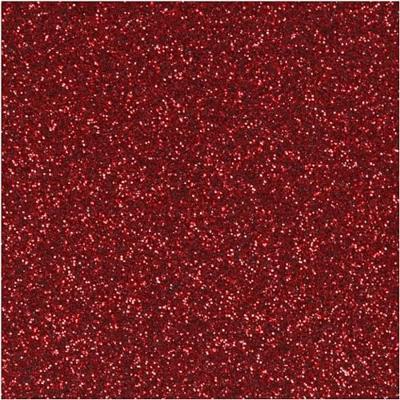 Creativ Company Opstrijkfolie glitter rood, a5