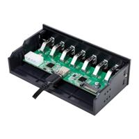 LogiLink USB HUB 3.0, 7-Port, 5,25\ intern + snellader poort - thumbnail