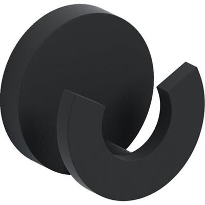 Clou Flat handdoekhaak 4.8x4.8cm dubbel Zwart mat CL/09.02066.21