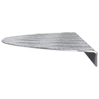 VidaXL Trap tread halvemaanvormig 5 pcs zilver 60 x 18 cm aluminium - thumbnail