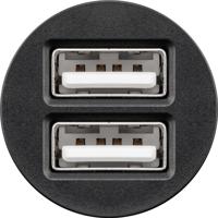 Goobay autolader 2x USB 2.0 max. 4.8A zwart - thumbnail