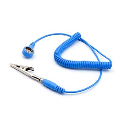 Quadrios ESD-aardingskabel 1.80 m Drukknop 10 mm, Stekker, Krokodilklem