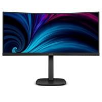Philips 34B2U3600C - 34 inch WQHD gebogen monitor, in hoogte verstelbaar, luidspreker (3440 x 1440, 120 Hz, 1 x HDMI 2.0, 1x DP 1.2, 1x USB-C (90W PD), USB-hub, RJ45) zwart - thumbnail