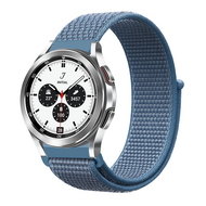 Sport Loop nylon bandje - Denim blauw - Samsung Galaxy Watch 4 Classic - 42mm / 46mm - thumbnail