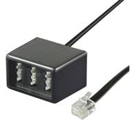 Goobay Telefoon (analoog) Adapterkabel [1x RJ11-stekker - 1x Telefoonbus Duitsland (TAE-NFN)] 0.20 m Zwart - thumbnail