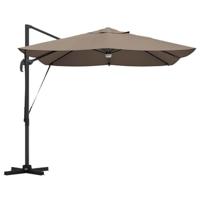 VidaXL Parasol taupe 351 x 250 x 253 cm polyester en aluminium - thumbnail
