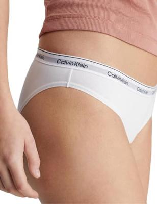 Calvin Klein ondergoed dames 3-pack Bikini Slips dames - MPI - Lage dames slips katoen - S - Wit - Onderbroek - Ondergoed
