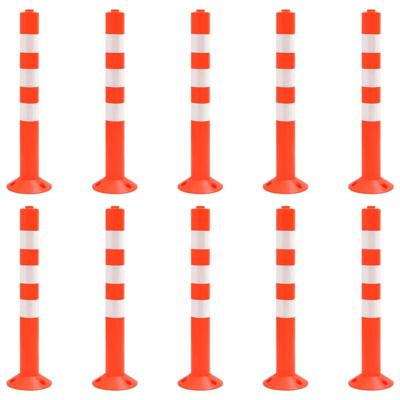 VidaXL Verkeerspalen 10 st 75 cm pe