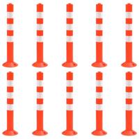 VidaXL Verkeerspalen 10 st 75 cm pe - thumbnail