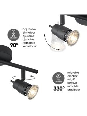 Home sweet home LED opbouwspot Cilindro 2L - zwart Home sweet home LED opbouwspot Cilindro 2L - zwart