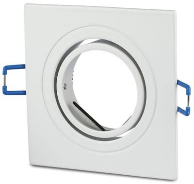 V-Tac Inbouw spot verstelbaar 50mm vierkant wit 5013354