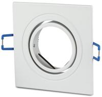 V-Tac Inbouw spot verstelbaar 50mm vierkant wit 5013354 - thumbnail