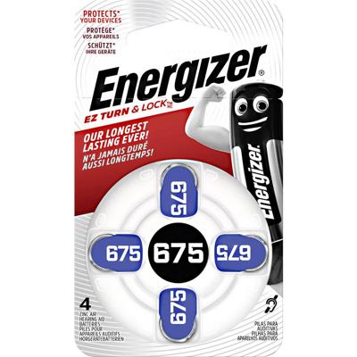 ZA675 Knoopcel Zink-lucht 1.4 V 635 mAh Energizer Hearing Aid PR44 4 stuk(s)
