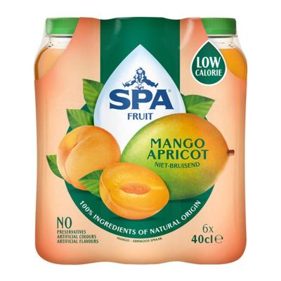 Spa fruit still mango apricot pet (6x 400ml)
