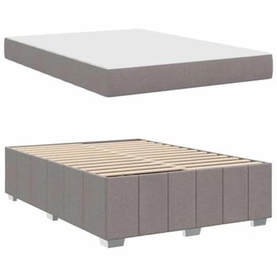 Bedframe met matras Taupe 160 x 200 cm Stof