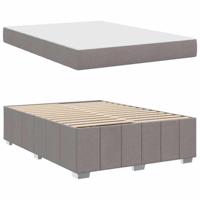 Bedframe met matras Taupe 160 x 200 cm Stof - thumbnail