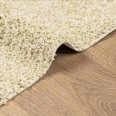 VidaXL Vloerkleed pamplona shaggy hoogpolig modern 80x250 cm goudkleur