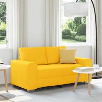 Loveseat Sofa Lichtgeel 120 cm Corduroy Stof - thumbnail