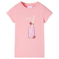 Kindershirt 104 roze - thumbnail