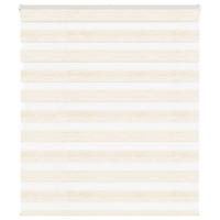 VidaXL Zebra rolgordijn 135x150 cm stofbreedte 130,9 cm marmerbeige - thumbnail