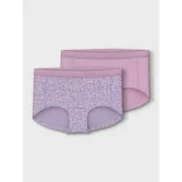 Name it meisjes hipster 2-pak - Lilac Dots - Paarse - roze meisjes onderbroeken katoen - thumbnail