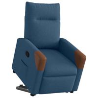 Sta-op-stoel verstelbaar stof blauw - thumbnail