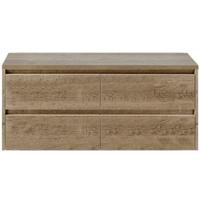 Dante Badmeubelset 120 cm - 4 Laden Natuur Eiken - Wastafelbovenblad - thumbnail