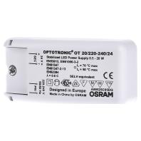 OSRAM HOMELIGHTING OT 20/220-240/24 VS20 LED-transformator Constante spanning 20 W 0.02 - 0.83 A 24 V/DC 1 stuk(s) - thumbnail