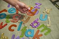 Tickit Doorschijnende Letters Glitterletters - thumbnail
