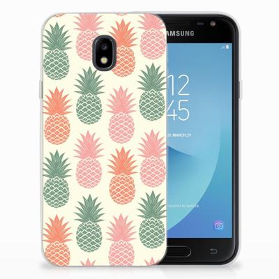 Samsung Galaxy J3 2017 | Siliconen Case | Ananas Samsung Galaxy J3 2017 | Siliconen Case | Ananas