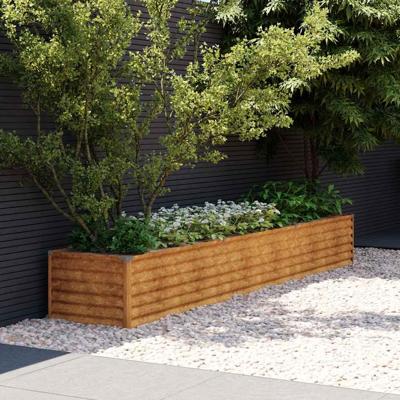 VidaXL Verhoogde tuinbak 291x50x36 cm cortenstaal